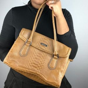 Liz Claiborne brown textured purse